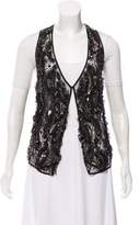 Thumbnail for your product : Richard Chai Love Sheer Embellished Vest