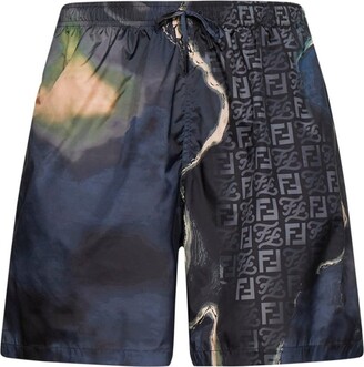 Fendi Tie-Dyed Drawstring Shorts - ShopStyle Swimwear