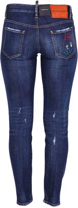 DSQUARED2 Blue Distressed Jeans