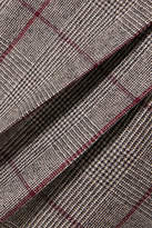 Thumbnail for your product : Brunello Cucinelli Prince Of Wales Checked Wool Pants - Brown