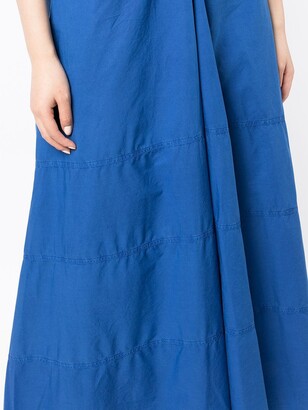 No.21 Seam-Detail Cotton Midi Dress