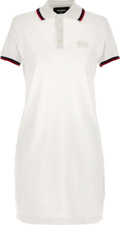 DSQUARED2 Maxi Cut Out Polo Dress