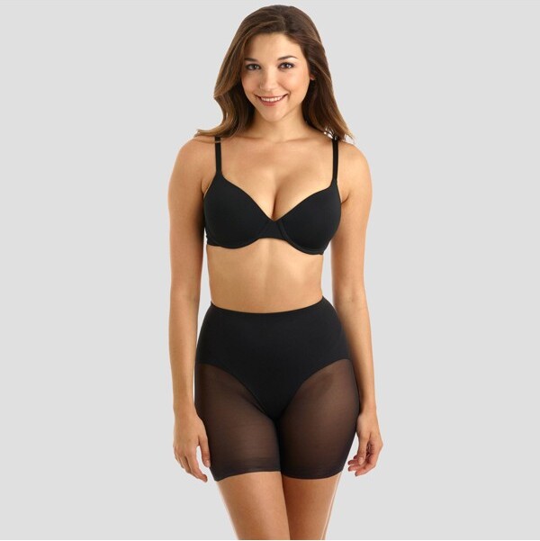 SlimShaper by Miracle Brands Back Magic Size S High Waist Control Brief  Black