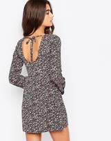 Thumbnail for your product : Band of Gypsies Shift Dress With Lace Trim