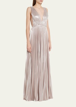 J. Mendel Lame Hand Pleating Gown