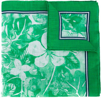 Kiton floral print pocket square
