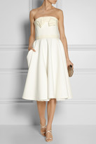 Thumbnail for your product : Lanvin Grosgrain-trimmed piqué dress