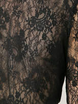 Thumbnail for your product : Monique Lhuillier sheer lace blouse