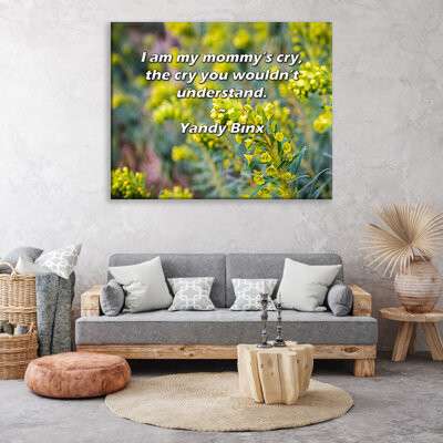 World Menagerie Gallery Wrapped Canvas By Yandy Binx: "I am my mommy’s cry, the cry you wouldn’t unders