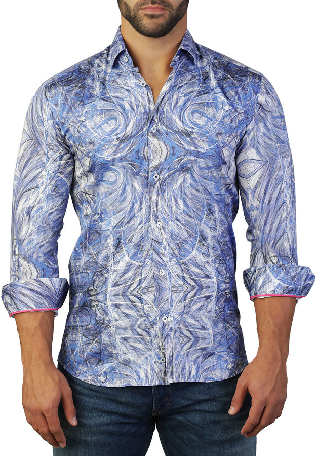Maceoo Men's Fibonacci Allover Graphic Sport Shirt - ShopStyle