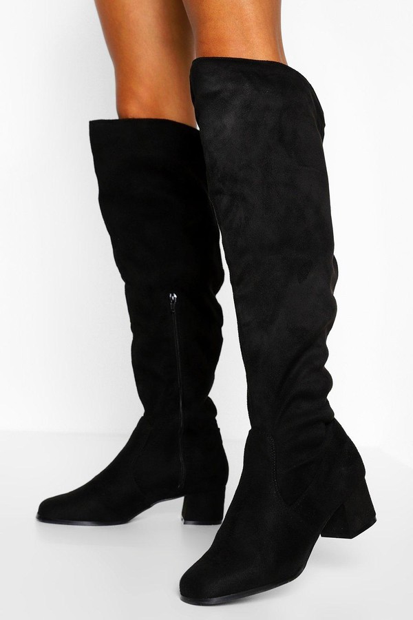 wide fit over the knee boots uk