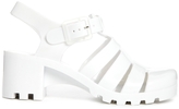 Thumbnail for your product : YRU Jealousea White Jelly Heeled Sandals
