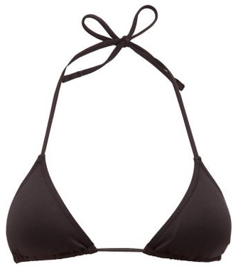 Reina Olga Love Triangle Bikini Top - Black