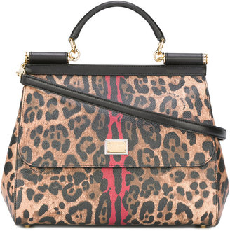 Dolce & Gabbana leopard Sicily top-handle tote - women - Calf Leather - One Size