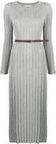 Thumbnail for your product : Fabiana Filippi Ribbed Knit Midi Dress