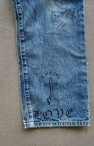 Thumbnail for your product : LA.EDIT Vintage Artwork Skinny Jeans