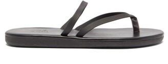 Ancient Greek Sandals Cross-strap Leather Sandals - Black