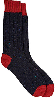 Barneys New York Men's Rib-Knit Cashmere-Blend Socks