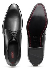 HUGO BOSS Derby shoes in smooth leather with rubber-injected sole
