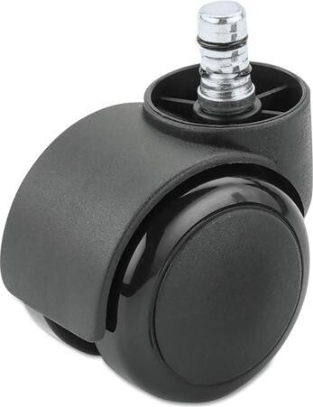 Master Manufacturing Master Caster Noiseless Duet Casters, 100 lbs./Caster, Polyurethane, B Stem, Soft, 5/Set