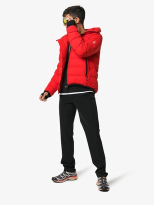 MONCLER GRENOBLE Red Hooded Puffer Jacket