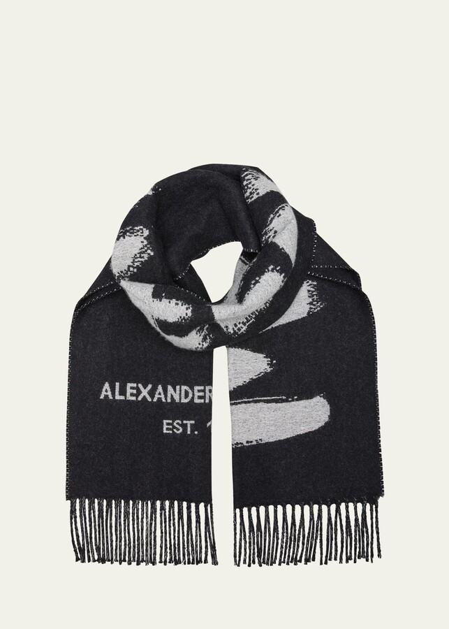 Alexander Mcqueen Wool Scarf | Shop the world's largest collection 