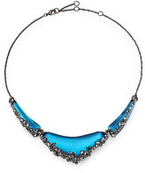 Thumbnail for your product : Alexis Bittar Imperial Noir Lucite & Crystal Lace Sectioned Bib Necklace