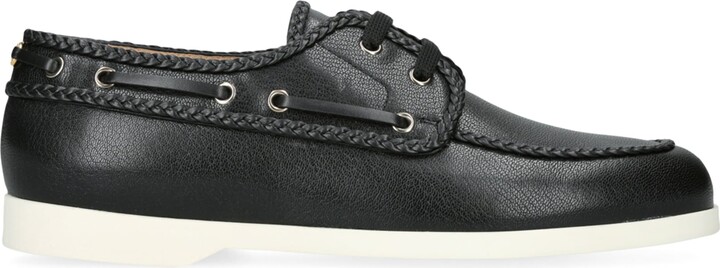 Valentino Garavani Leather Boat Shoes