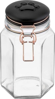 Amici Home Gumball Machine Shaped Glass Candy Jars, Canister with Airtight  Lids, Perfect for Weddings, Birthdays and Gift, 42 Oz,Clear