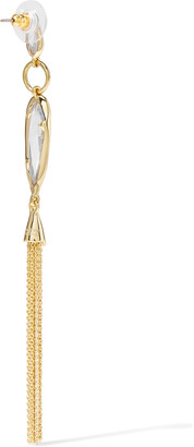 Alexis Bittar Gold-tone crystal earrings