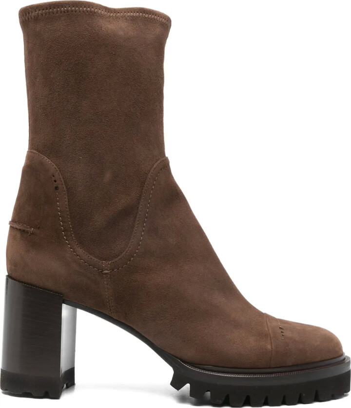 Truman's 80mm Block-Heel Lug-Sole Boots