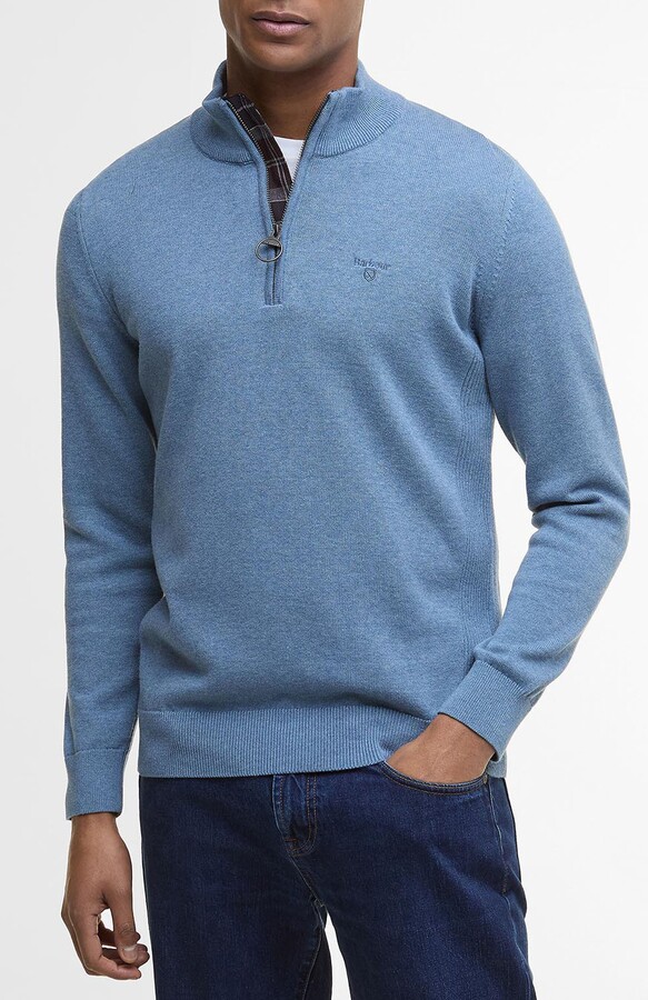 Cotton Quarter Zip Sweater