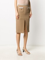 Thumbnail for your product : Elisabetta Franchi Front Slit Pencil Skirt