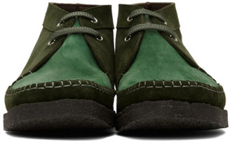 Comme des Garçons Homme Deux Green Padmore and Barnes Edition Willow Boots