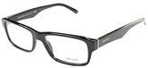 Thumbnail for your product : Prada PR 16MV 1AB1O1 Gloss Black Rectangle Eyeglasses-53mm