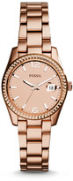 Thumbnail for your product : Fossil Perfect Boyfriend Small Three-Hand Date Stainless Steel Watch - Rose
