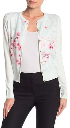 Ted Baker Blossom Woven Front Cardigan