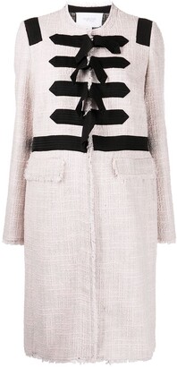 Giambattista Valli Single-Breasted Tweed Coat