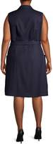 Thumbnail for your product : ABS by Allen Schwartz Plus Sleeveless Button-Front Dress