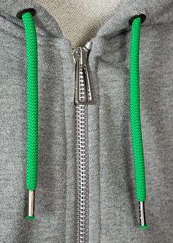 Paul Smith Men's Grey Organic-Cotton Zip-Front Zebra Logo Hoodie