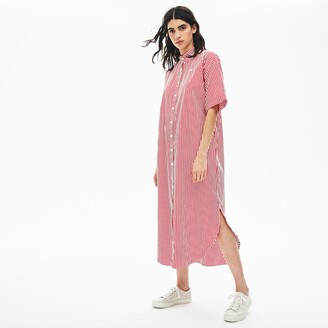 Lacoste Women's LIVE Striped Cotton Maxi Dress - ShopStyle