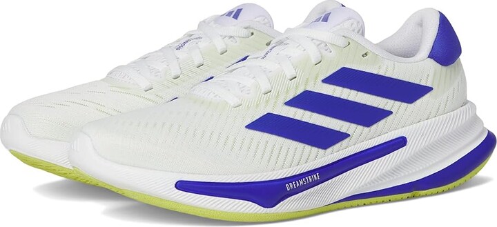 Adidas Originals Kids Supernova Ease Running Shoes (Big Kid) Kids Shoes White/Lucid Blue/Pulse Lime : 7 Big Kid M, Rubber