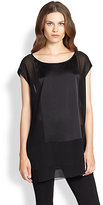 Thumbnail for your product : Eileen Fisher Silk Charmeuse Tunic