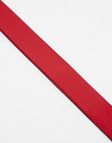 Thumbnail for your product : A Question Of ASOS Smart Belt In Red Patent Leather