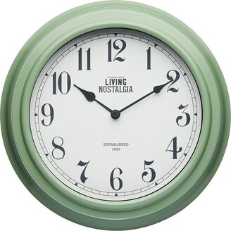Living Nostalgia Sage Green Analogue Wall Clock - ShopStyle