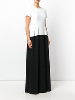 Thumbnail for your product : Paule Ka peplum waist maxi dress