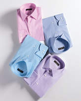 Thumbnail for your product : Ike Behar Gold Label Micro-Glen Plaid Dress Shirt, Bright Pink