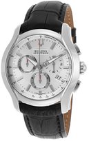 Thumbnail for your product : Bulova Accutron by Men's Stratford Chronograph Black Genuine Leather Silver-Tone Dial