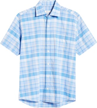 Blue Plaid Short Sleeve Shirt | Shop the world's largest collection of 