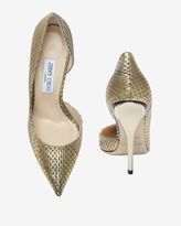 Thumbnail for your product : Jimmy Choo Metallic Snakeskin Pump
